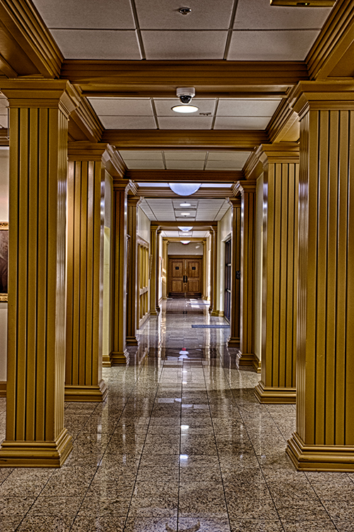 Image of the justice building interior hallway